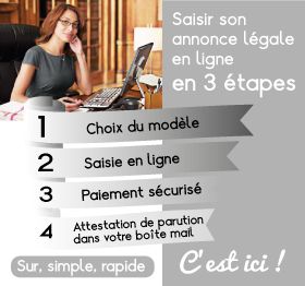Saisissez votre annonce en ligne