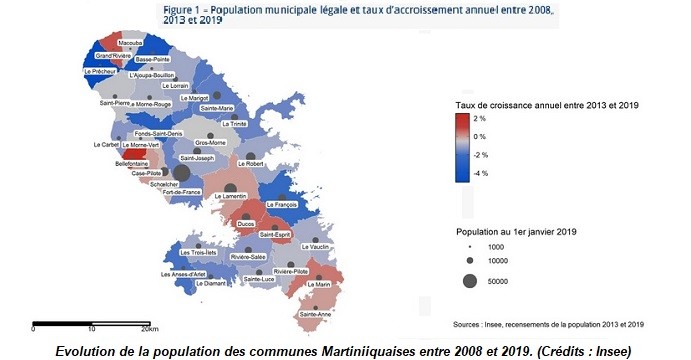 La Martinique perd plus d’habitants que les autres régions de France