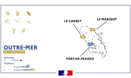 Trois nouvelles brigades de gendarmerie en Martinique