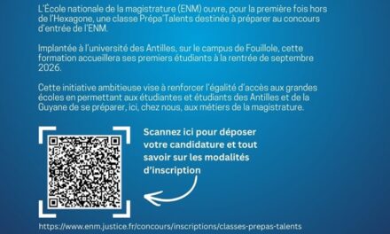 Une Prépa’Talents de l’ENM ouvre à l’université des Antilles
