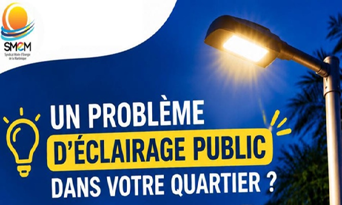 Éclairage public : le Syndicat mixte d’énergie de la Martinique (SMEM) propose les signalements en ligne